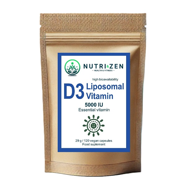 NUTRI&ZEN Lipozomálny D3 vitamín 5000 IU 120 kapsúl / 29g
