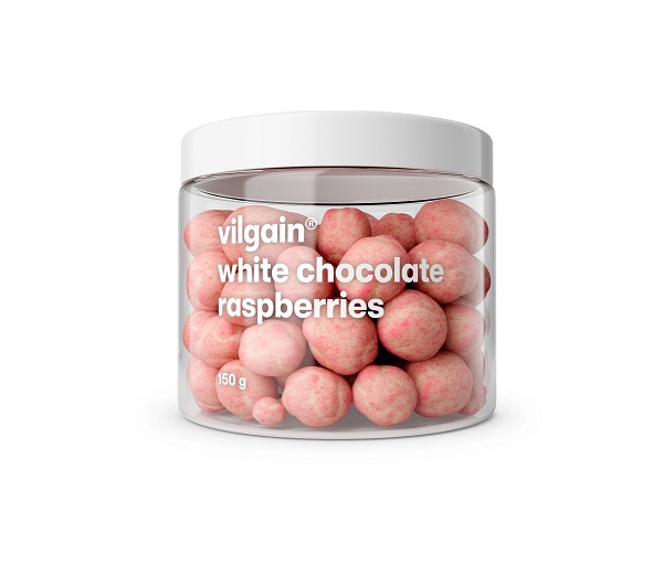 Vilgain Lyofilizované maliny v bielej čokoláde 150 g