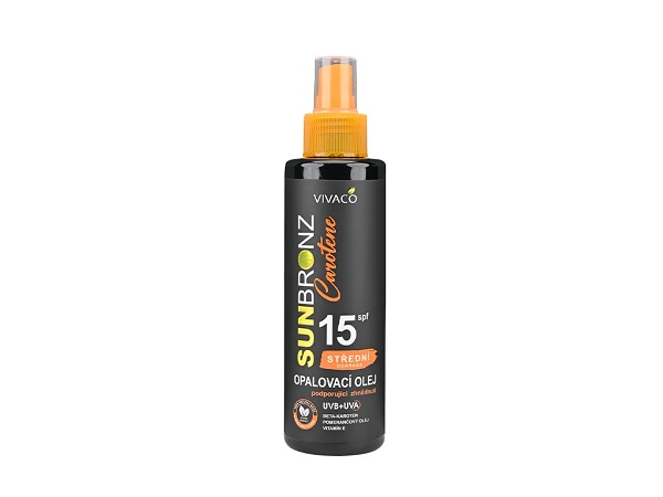 Vivaco Opaľovací olej s betakaroténom SPF15 150 ml