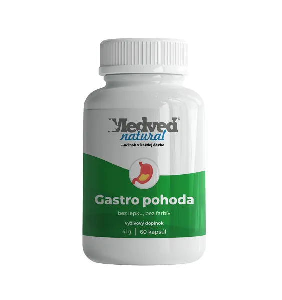 Medveď natural Gastro pohoda 60 kapsúl